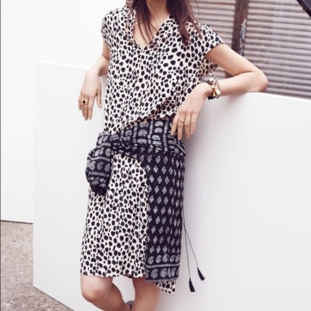 Madewell Cheetah Print Shift Dress - Picture 1 of 8